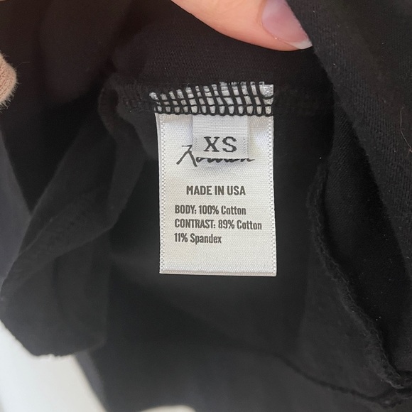 Rowan Estelle Cap-Sleeve Raglan Heritage Tee Shirt Dress Pockets | Black | SZ XS - Picture 11 of 12